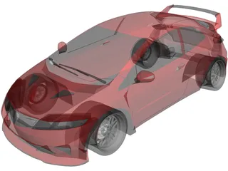 Honda Civic [Tuned] 3D Model