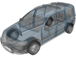 Dacia Logan Steppe Concept (2006) 3D Model