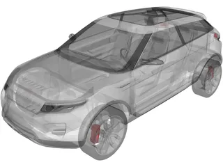 Land Rover LRX Concept (2008) 3D Model