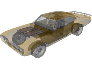 Dodge Super Bee (1970) 3D Model