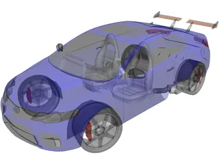Kia Forte Sport Koup [Tuned] 3D Model
