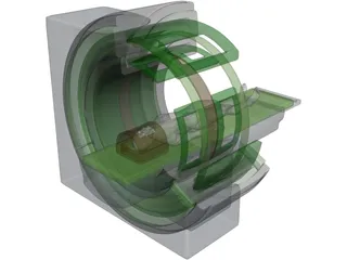 Magnetic Resonance Tomograph 3D Model