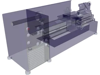 Lathe 3D Model