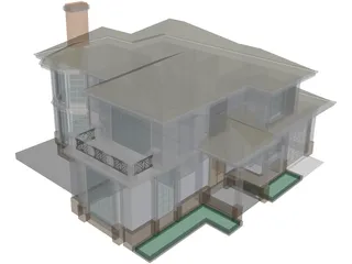 Villa 3D Model