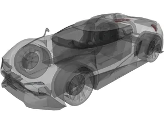 Citroen GT Concept 3D Model