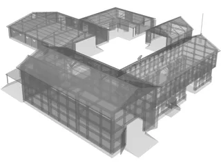 Farm Buildings 3D Model