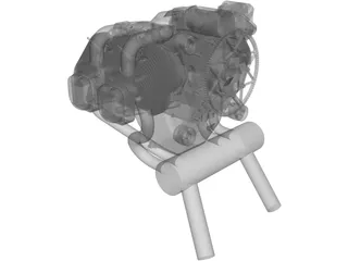 UL260i Engine 3D Model