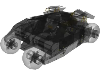 Batman Tumbler Car 3D Model