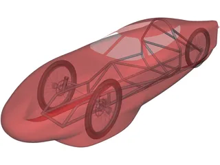 Supermileage Car SDSMT 3D Model