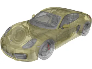 Porsche Cayman S (2013) 3D Model