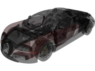 Bugatti Veyron 16.4 (2009) 3D Model