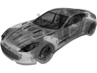 Aston Martin ONE-77 (2010) 3D Model