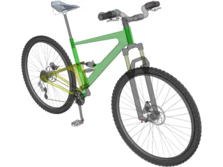 Mountain Bike Full Suspension 3D Model