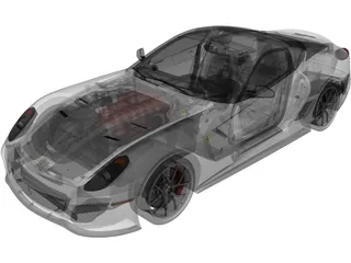 Ferrari 599 GTO (2011) 3D Model