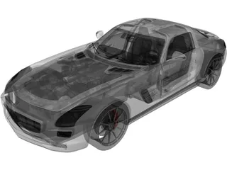 Mercedes-Benz SLS AMG (2011) 3D Model