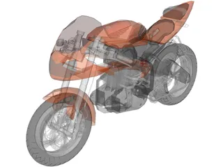 Honda CB150R 3D Model