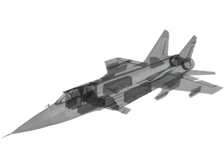 MiG-31 Foxhound 3D Model