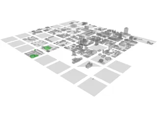 Salt Lake City Downtown 3D Model