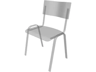 Classroom Chair 3D Model