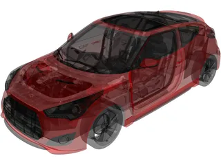 Hyundai Veloster Turbo (2013) 3D Model