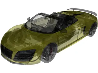 Audi R8 GT Spyder (2012) 3D Model