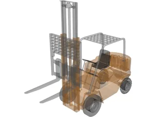 Forklift 3D Model