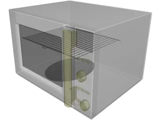 Microwave Oven 3D Model