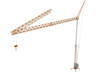 IGO 50 Self Erecting Tower Crane  3D Model