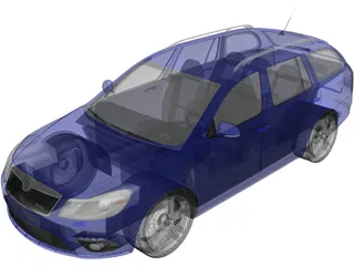 Skoda Octavia RS Combi (2010) 3D Model