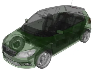 Skoda Fabia RS (2010) 3D Model