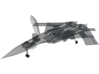 JAS-41 Vampyren Unofficial Concept 3D Model