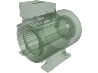 Siemens Electric Motor 3D Model