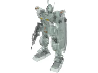 Gundam RGM-79N GM Custom 3D Model