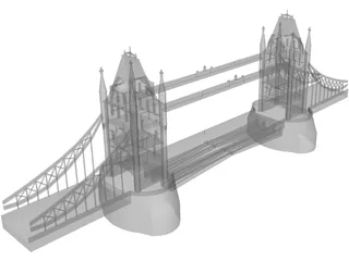 London Tower Bridge 3D Model