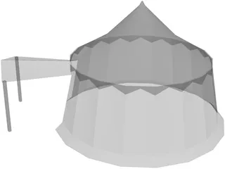 Roman Big Tent 3D Model