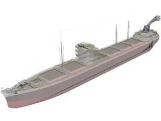 MS Munchen Cargo Ship 3D Model