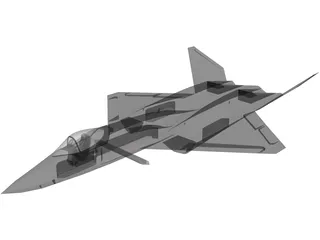 Northmann YF-23 Black Widow II 3D Model