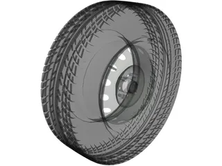 Wheel VAZ 2106 3D Model