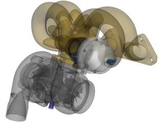 Turbocharger 3D Model