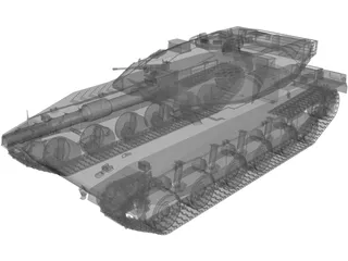 Merkava Tank 3D Model