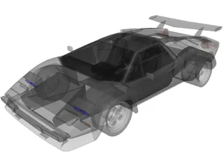 Lamborghini Countach LP500 3D Model