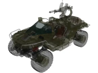 M12 FAV Warthog 3D Model
