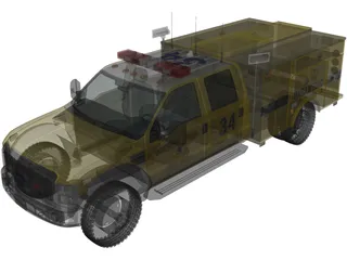 Ford F450 Rescue 3D Model