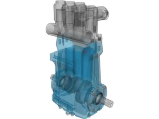 CAT 2510 High Pressure Pump 3D Model