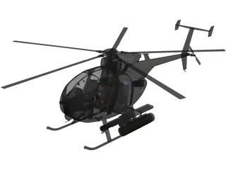 MD Helicopters MH-6 Little Bird 3D Model