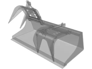 Grapple Bucket 3D Model