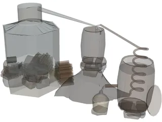 Moonshine Still 3D Model