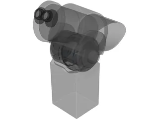 Public Binoculars 3D Model