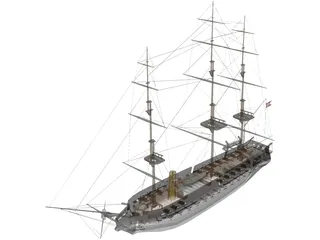 Jylland Frigate 3D Model