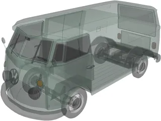 Volkswagen Kombi Type 2 3D Model